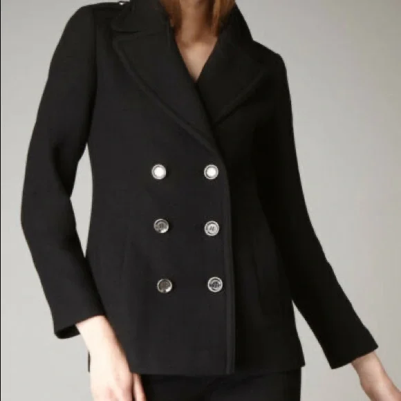 ジャケット・アウター Burberry wool double zip single P coat 317895-40856-BURBERRY-WOOL-ZIP